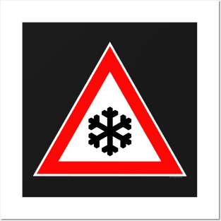 Ice Warning Sign Posters and Art